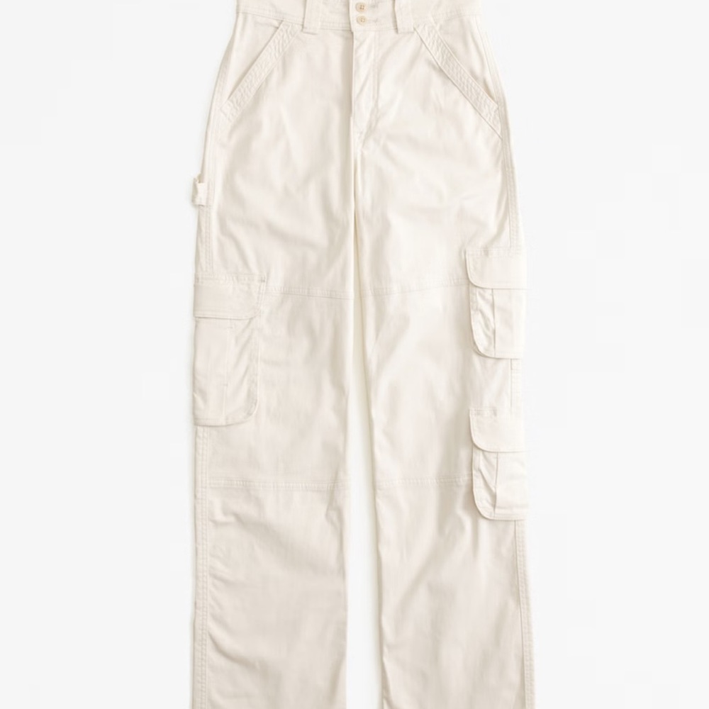Abercrombie & Fitch Cream Cargo Pants